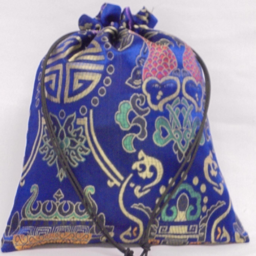 Chinese Satin Brocade Drawstring Bags, Chinese Pattern
