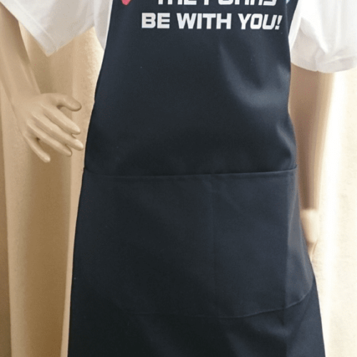 Adult Novelty Bib Apron in ‘May the Forks’ Design