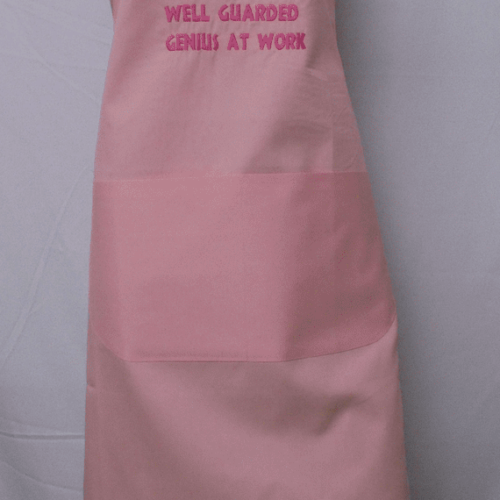 Adult Novelty Bib Aprons in Keep Out design