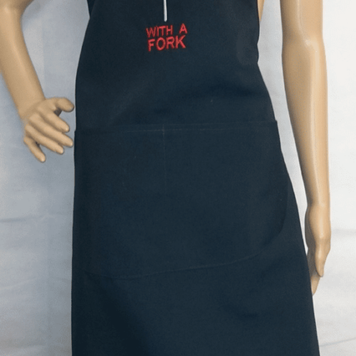 Adult Novelty Bib Aprons in’ Prick with a Fork’ design