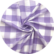 Lilac Gingham with White Trim
