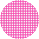 Pink Gingham with White Trim