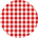 Red Gingham with White Trim
