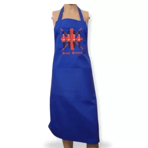 Adult Novelty Bib Aprons Embroidered with Great Britain Motif