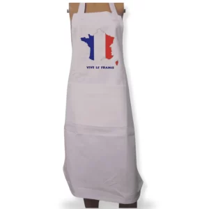 Adult Novelty Bib Aprons Embroidered with Viva Le France