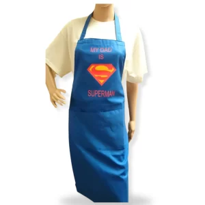 Adult Novelty Bib Aprons With Printed Motif ‘My Dad is Superman