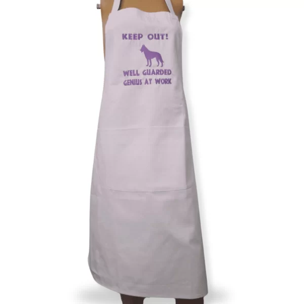 Adult Novelty Bib Aprons in’ Keep Out’ design