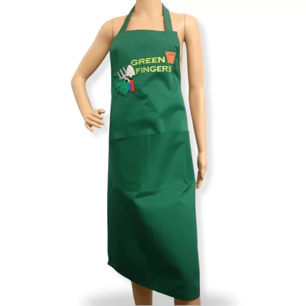 Adult Novelty Bib Aprons in ‘Green Fingers’ design