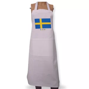 Adult Novelty Bib Aprons with Embroidered Sweden Motif