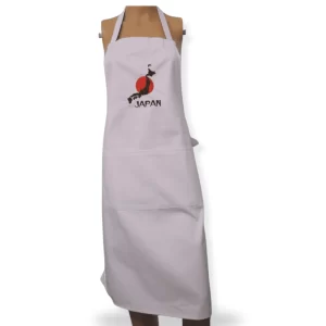 Adult Novelty Bib Aprons with Japan Embroidered Motif