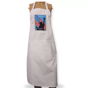 Adult Novelty Bib Aprons with Liberty embroidered Motif