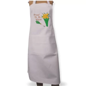 Adult Novelty Bib Aprons with ‘Proud To Be Welsh’ Embroidered Motif