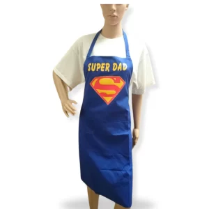 Adult Novelty Bib Aprons with ‘Super Dad’ Printed Motif