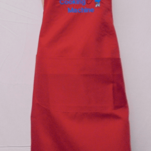 Adult Novelty Bib Aprons in Lean, Mean, Cooking Machine design