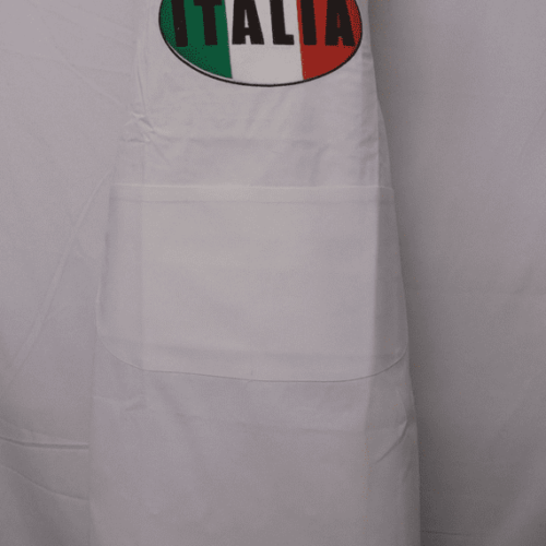 Adult Novelty Bib Aprons With Embroidered Italia Motif