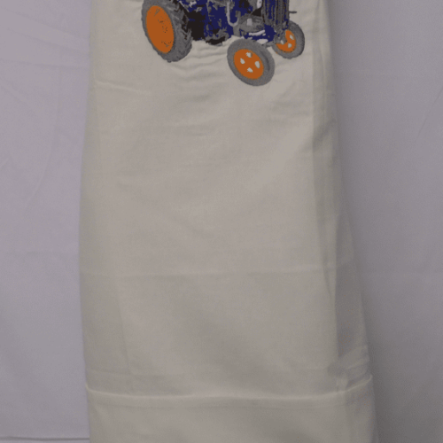 Adult Novelty Bib Aprons with Embroidered Motif of ‘Tractor’