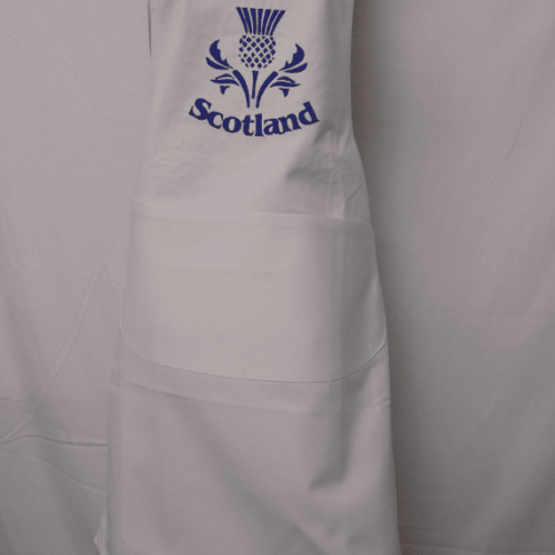 Adult Novelty Bib Aprons with Embroidered Motif ‘Scotland’