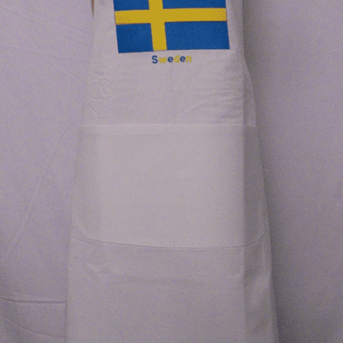 Adult Novelty Bib Aprons with Embroidered Sweden Motif