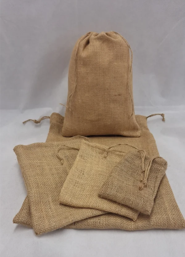 Jute/Hessian Drawstring Bags