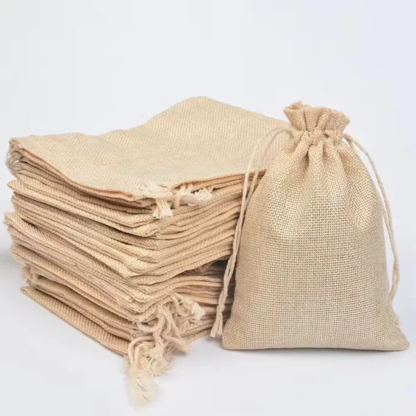 Jute/Hessian Drawstring Bags